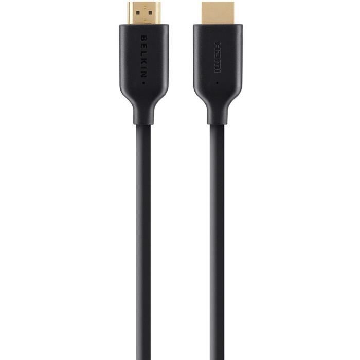 Noir Adaptateur HDMI M/F Belkin pivotant avec connecteur plaqué or 