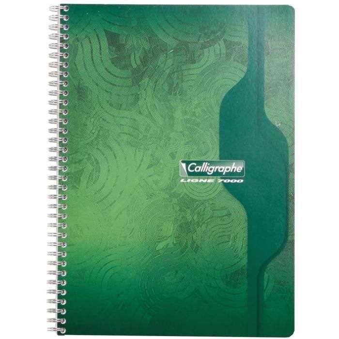 CLAIREFONTAINE Cahier spiral 21x29,7cm - 70g - 100 pages 5x5