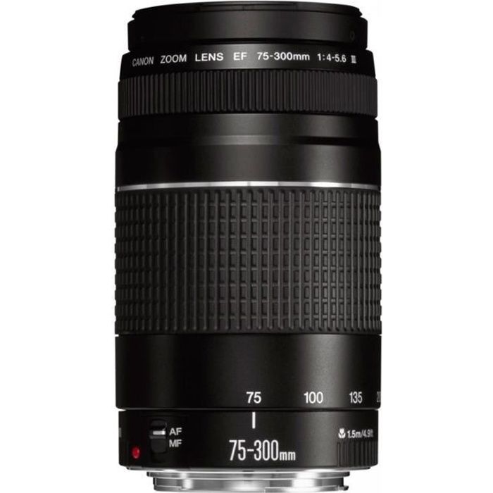 Téléobjectif - CANON - EF 75-300mm f/4-5.6 III - 480g - 75-300mm - Monture Canon EF