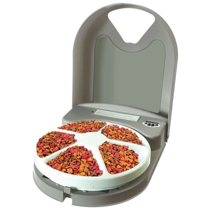 PetSafe - Distributeur de Croquettes Automatique Eatwell pour Chien/Chat , Jusqu'à 5 Repas- Programm