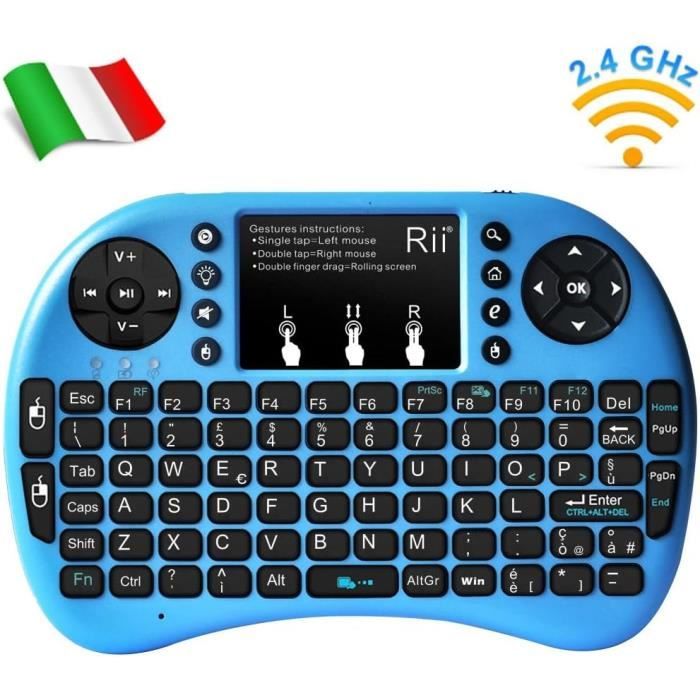 Mini Clavier, Pavé Tactile Sans Fil 2,4 Ghz-Clavier Rétroéclairé Usb