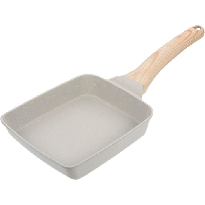 Poêle En Pierre Médicale Sauteuse Induction Aluminium Poêle Antiadhésive Steak Frit[n2155