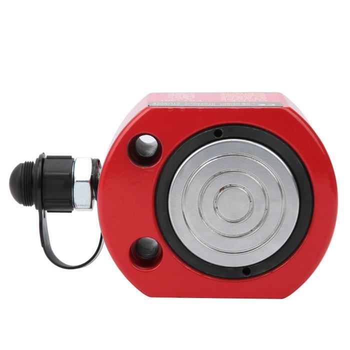 Cylindre Hydraulique Ultra Mince 10T - Vérin Avec Connecteur ZG3/8in, Course 11 Mm, Capuchon Anti-Poussière