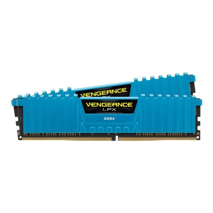 Vente Memoire PC Corsair Vengeance LPX DDR4 16 Go: 2 x 8 Go DIMM 288 broches 3000 MHz - PC4-24000 CL15 1.35 V mémoire sans tampon non ECC pas cher