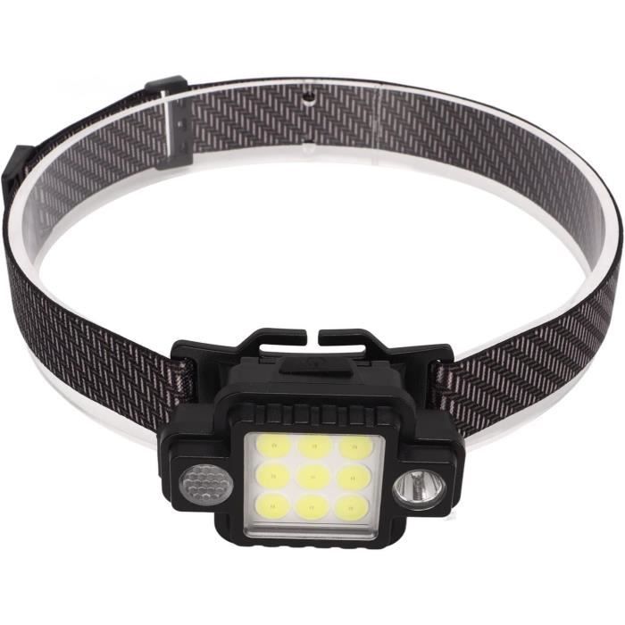 Lampe Frontale Hibou USB Rechargeable COB - 3 Modes, étanche, Avec Crochet Et Aimant