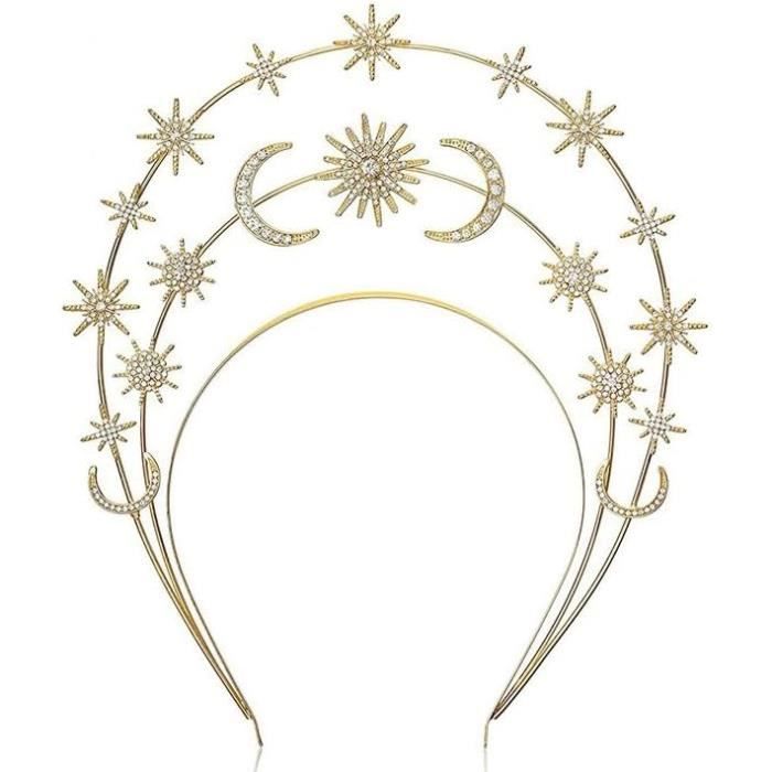 Serre-Tête HaloCrown à Pointes Pour Cosplay - Couronne Grecque Femme Fille Alliage
