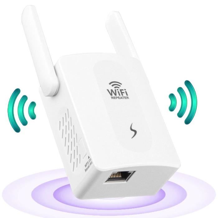 Répéteur Wifi 300 Mbps Amplificateur Wi-Fi 2,4GHz Configuration Facile  Couverture 200m² - Cdiscount Informatique