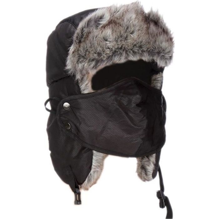 Bonnet Chapka Péruvien Doublé - Motif Noël Cerf Et Flocons - Taille 56-58cm - Mixte Adulte