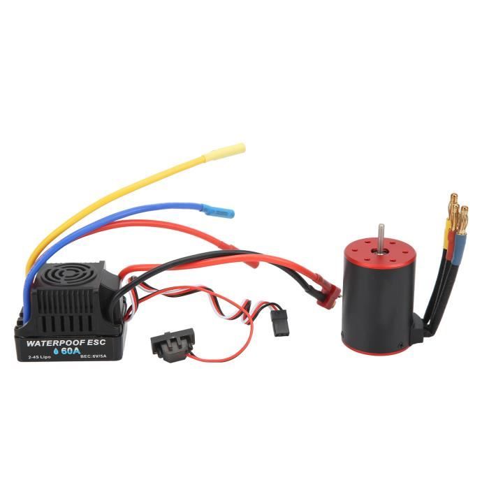 Combo Moteur RC HIMOTO : RC540 + ESC + Batterie 2000mAh 7.2V + Chargeur - Échelle 1/10, NEUF