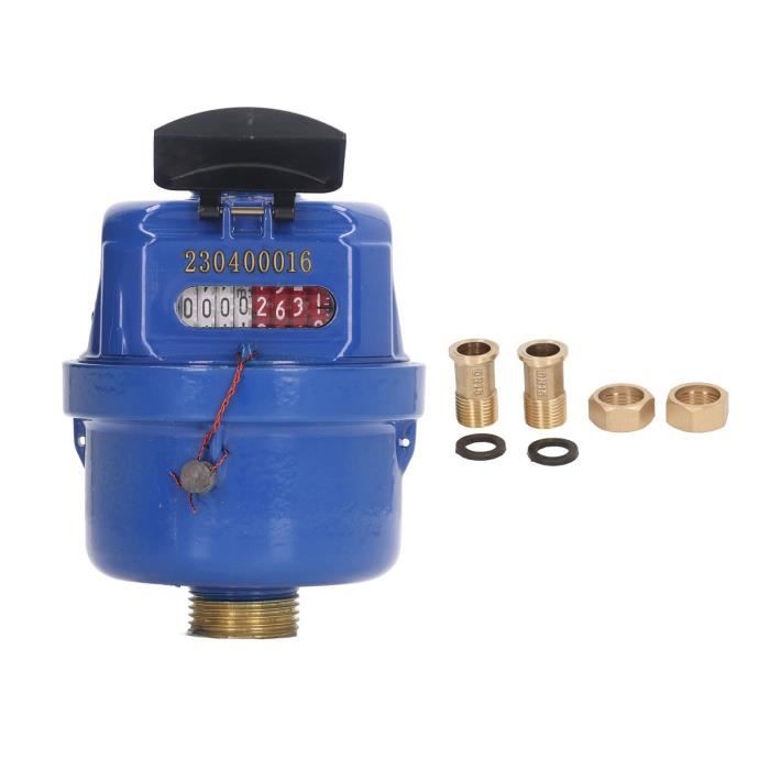 Compteur D'Eau Froide Msiud En Plastique - Débitmètre Précis DN15 Pour Maison, Jardin Et Arrosage - Installation Facile