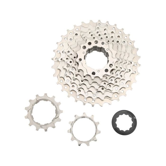 Cassette 8 Vitesses Pour Vélo - Roue Libre En Alliage D'aluminium - Pignons 13-28T - Compatible VTT, Vélo Route