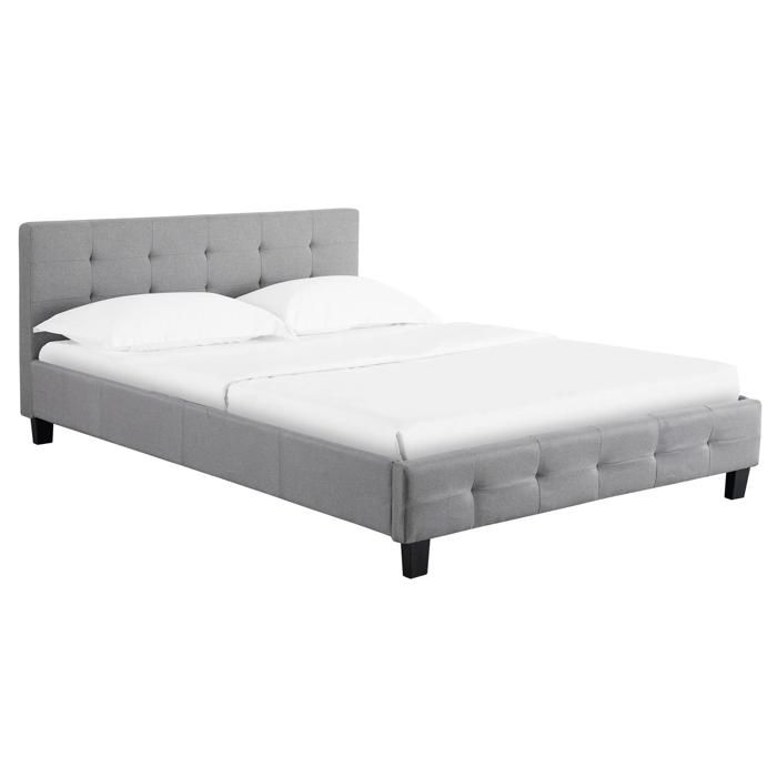 Lit 2 places avec sommier et matelas - Cdiscount