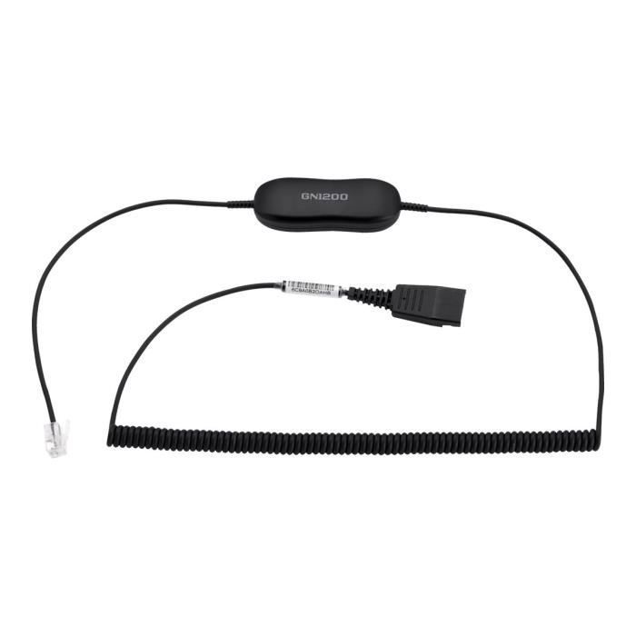 Câble Jabra GN1218 QD 2m – Connexion Rapide, RJ-9 - vue 3