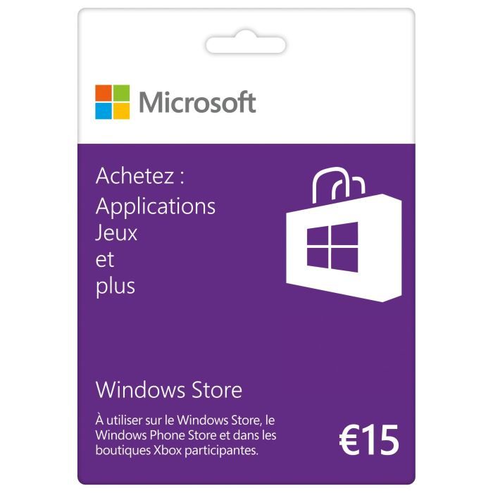 Carte Cadeau Windows Store - Cdiscount Informatique