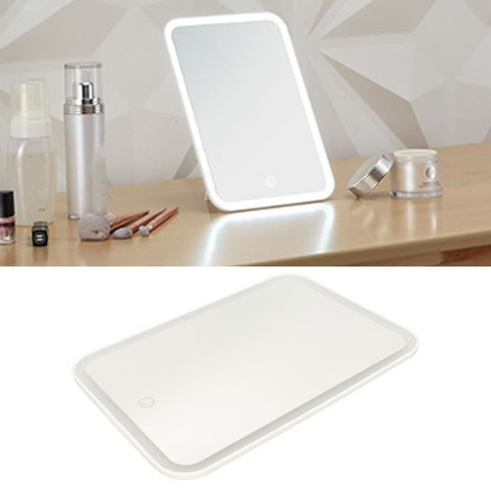 Coiffeuse Fille Avec Miroir LED Et Chaise - Table Maquillage Enfant 3+ Ans