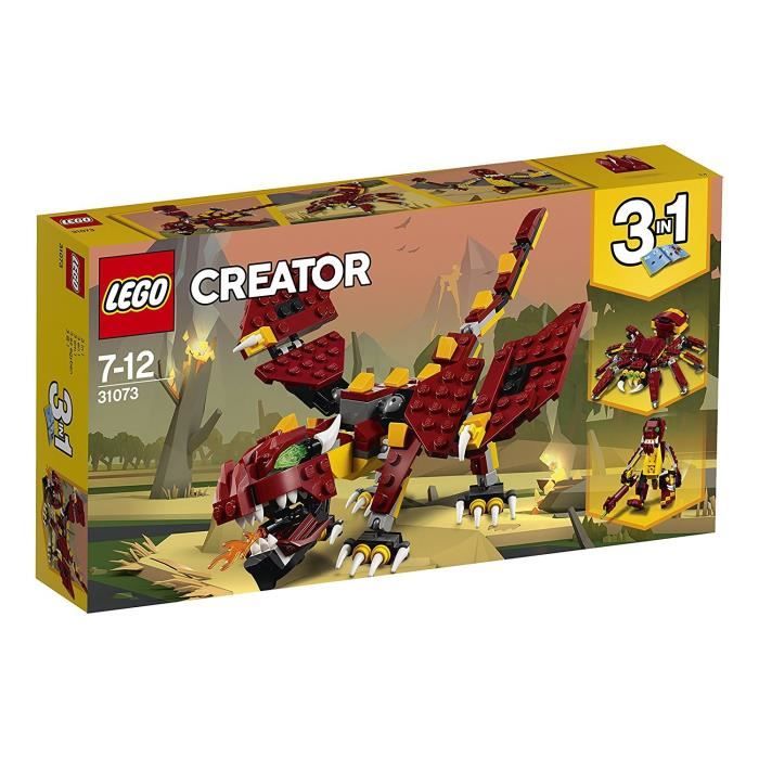 Jeu de Construction - LEGO - Creator 31073 Les créatures mythiques - Dragon cracheur de feu - 223 pièces Reconditionné - Lego reconditionné disponible sur Cdiscount Seconde Vie