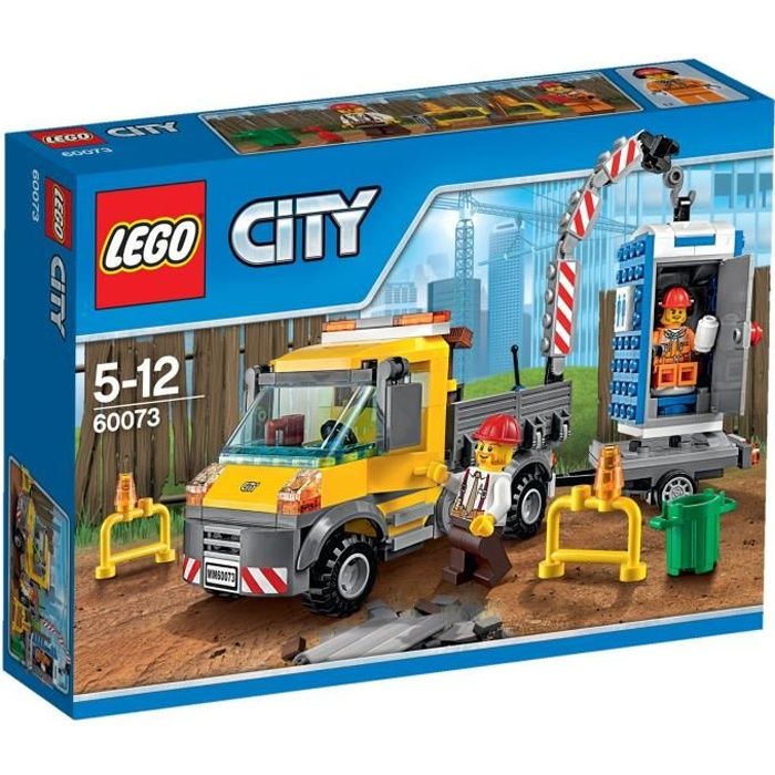LEGO® City 60073 Le Camion Grue Reconditionné - Lego reconditionné disponible sur Cdiscount Seconde Vie