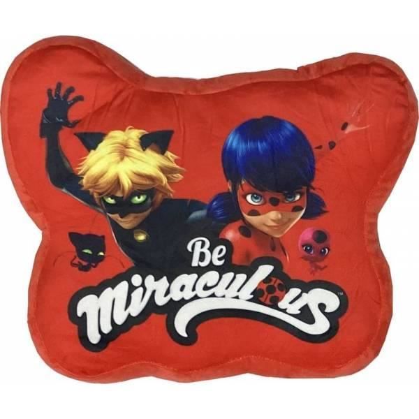 MIRACULOUS-LADY BUG- COUSSIN FORME RELIEF 35X29 CM.