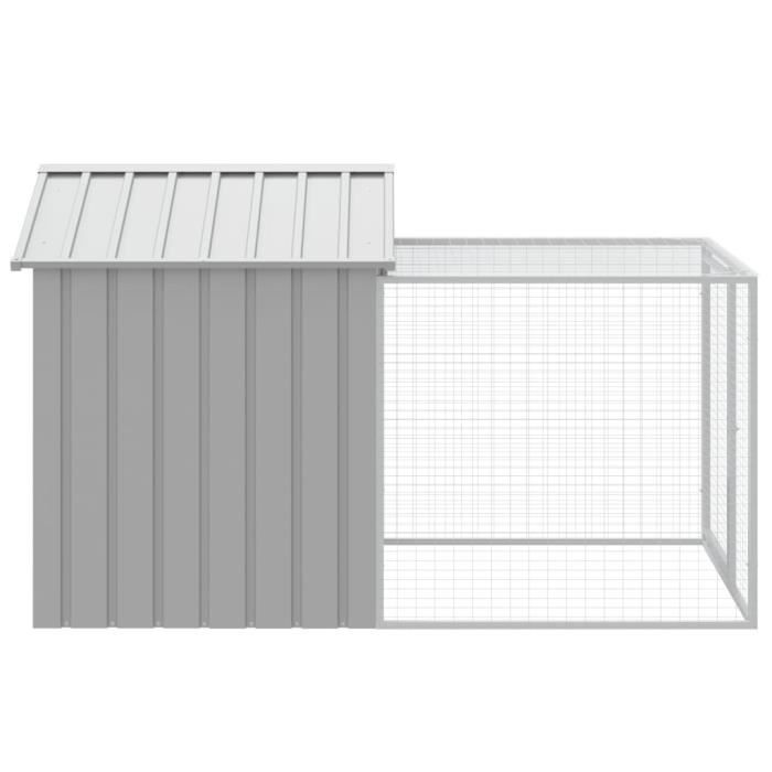 Meilleurs prix pour Poulailler - Mothinessto - YY00321 - Acier galvanisé - Gris clair - 117x201x123 cm