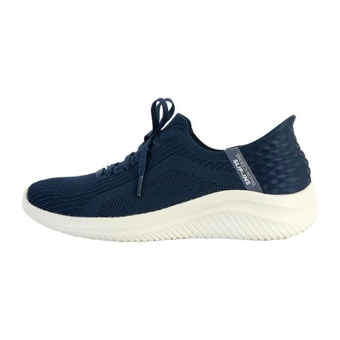 Skechers Baskets basses - SKECHERS - Femme - Lacets - Bleu - Textile