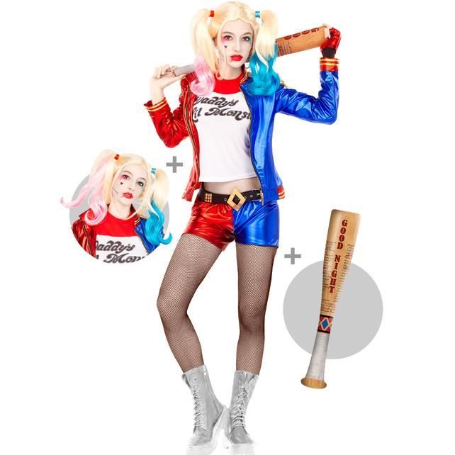 Batte En Bois Harley Quinn - Suicide Squad - Cosplay Halloween - 84 Cm - Accessoire Costume