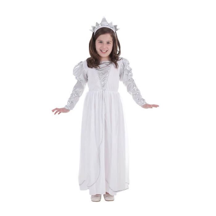 Déguisement de princesse blanche pour fille Mario Robe et