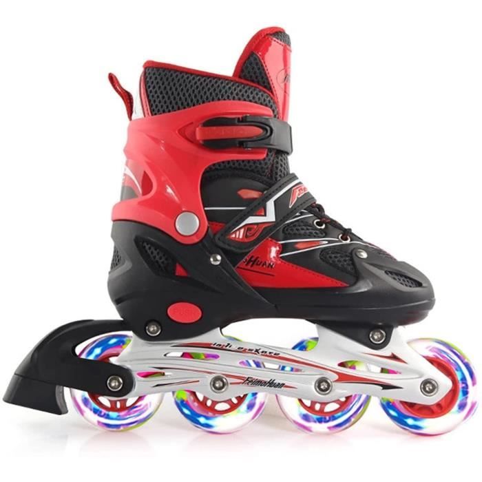 Patins à roulettes réglables enfants, rollers en ligne avec roues lumineuses, rollers
