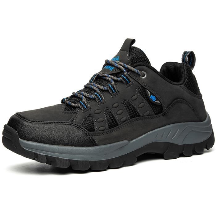 Chaussures Randonnée Homme Imperméable Maintien Confort Respirant Noir Cdiscount Sport