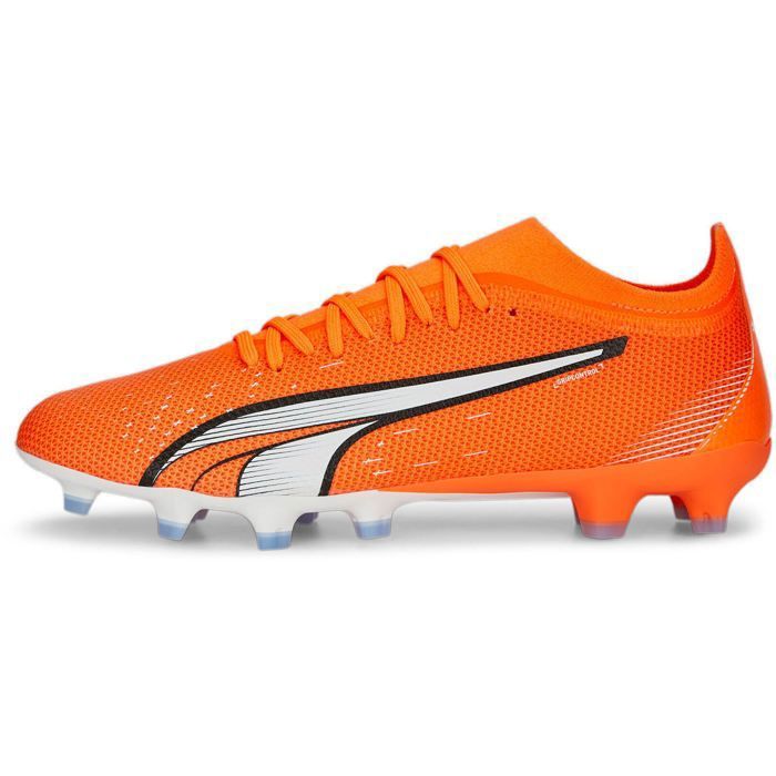 chaussures de foot crampons moulés homme - puma ultra match - orange