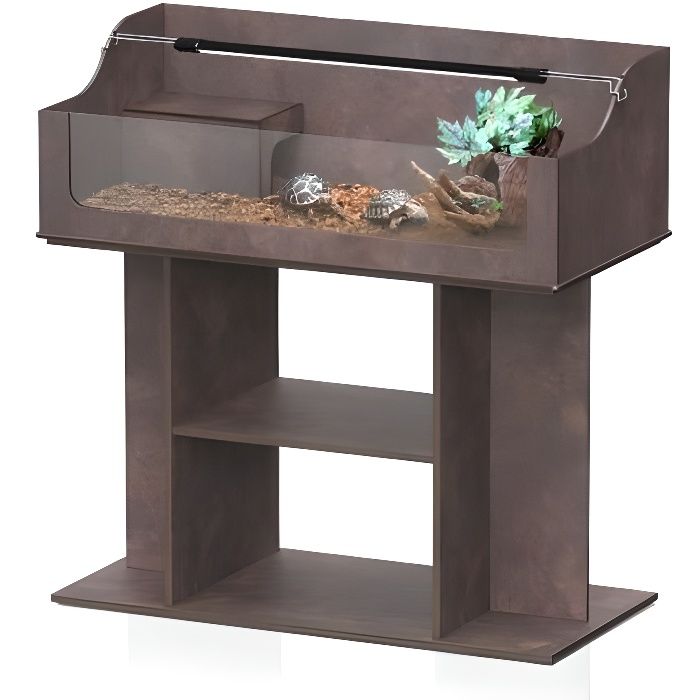 Meilleurs prix pour Meuble Tortum 120 Noir - Aquatlantis - Meuble pour aquarium - Bois - De 150 à 300 litres