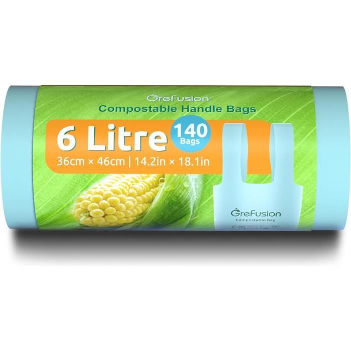 Lot De 1000 Sacs Compostables 25x30 Cm - Pour Fruits, Légumes, Boucherie, Poissonnerie