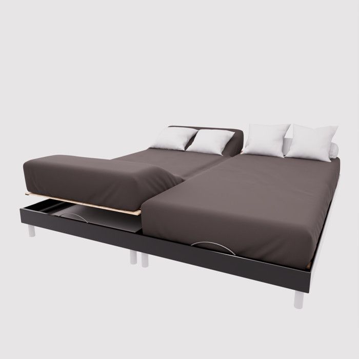 Drap housse TPR en coton 57 fils 2x80x200 cm UNI brun par Soleil dOcre Drap housse TPR en coton 57 fils 2x80x200 cm UNI brun par Soleil dOcre