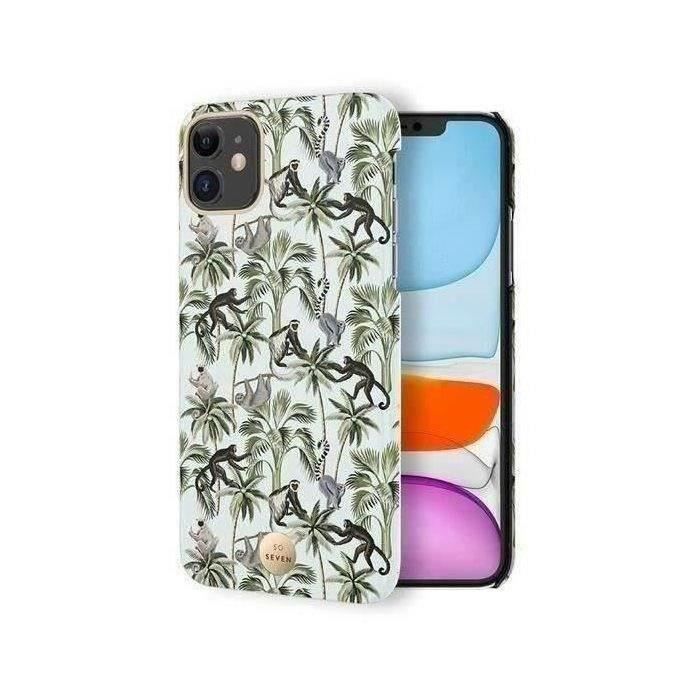 SO SEVEN Coque Premium Crystal Jaipur Lémurien Bleu: iPhone 11