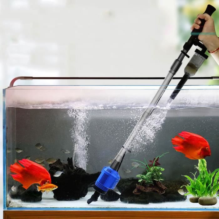 Meilleurs prix pour Changeur d'Eau d'Aquarium Pompe à Eau Électrique Filtre à Excréments de Nettoyage Automatique -SURENHAP