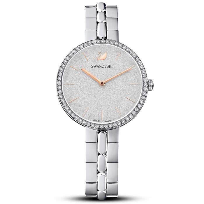 Montre blanche femme 2025 swarovski