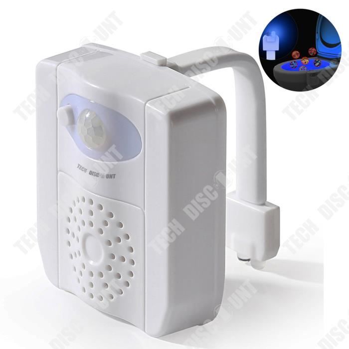 Veilleuse LED Avec Capteur De Mouvement Et Stérilisation UV Pour Toilettes - 16 Couleurs, USB, Moderne