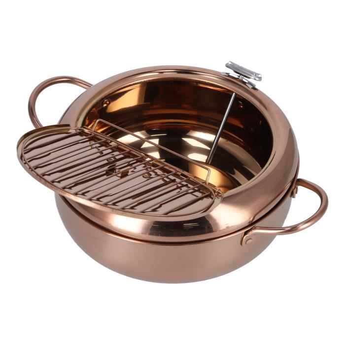 Friteuse, Marmite Japonaise Avec Thermomètre, Friteuse En Acier