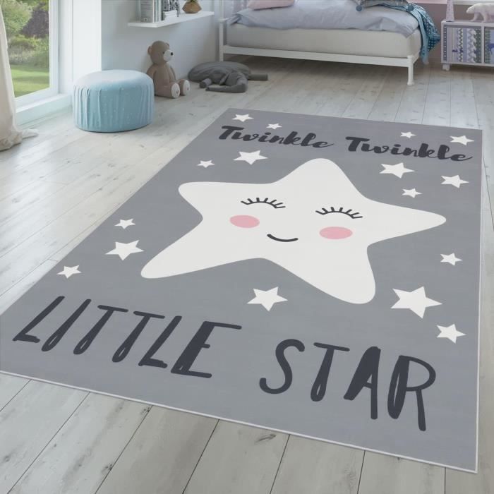 TT Home Tapis De Jeu Chambre Enfant Garcon Fille Lavable Modern Pastel Unis, Couleur: Turquoise, Dimension:200 cm Carré
