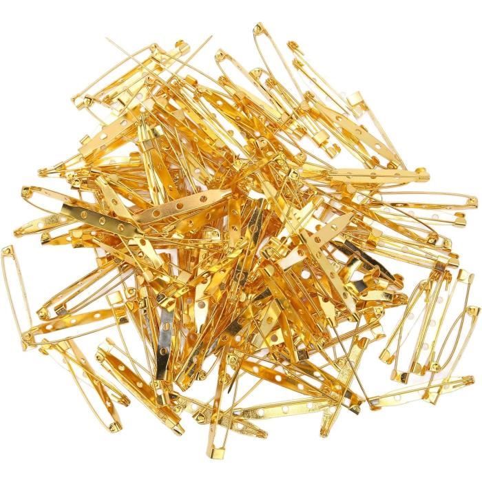 Lot De 14 épingles De Sécurité Perlées Artisanales – Tête Robe – Multicolore