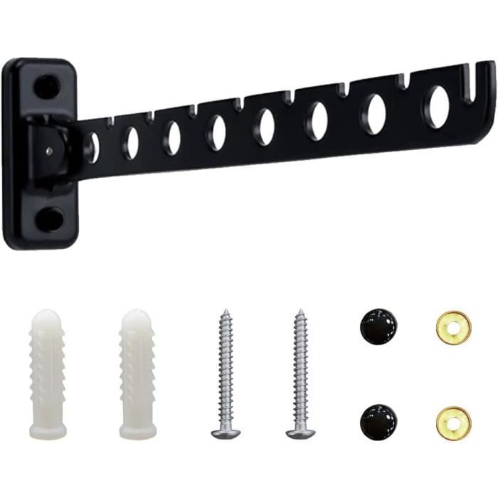 Porte-vêtements Mural Belvanr Pliable - Support Cintre En Acier Inoxydable Rotatif 180° - Gain De Place