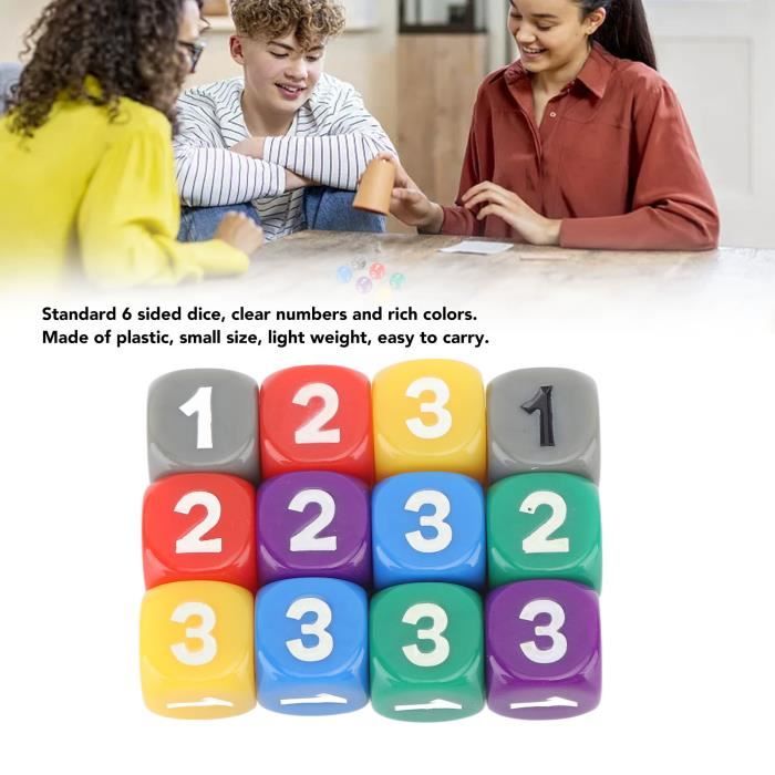 Relaxdays Lot De 48 Dés En Mousse Colorés 4 Cm – Doux, Silencieux, Idéaux Pour École, Crèche Et Jeux Pédagogiques