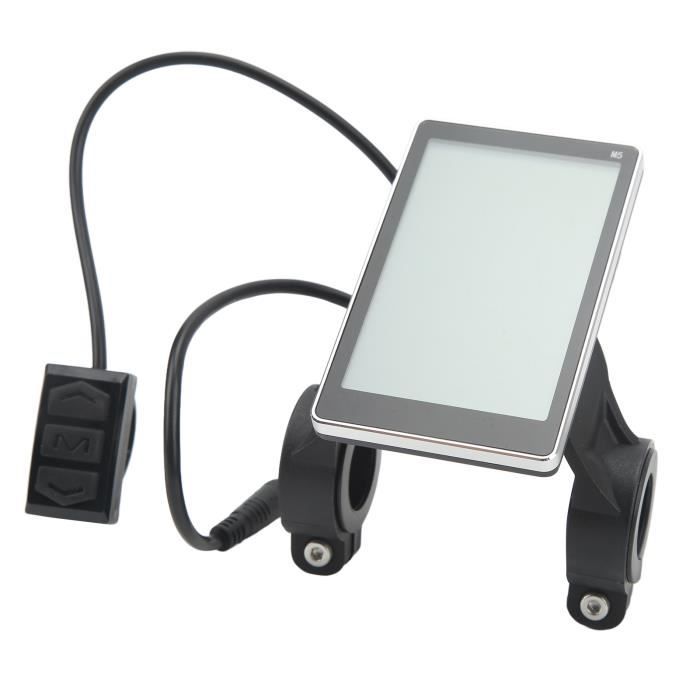 Écran LCD Pour Vélo Électrique - Connecteur 6 Broches M5 Étanche - Diamètre 31,8 Mm / 22,2 Mm - Compatible Scooter Et VAE