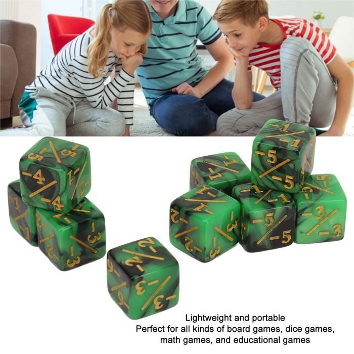 Jeu de dés en plastique vierge à 8 faces, jeux de société, comptage mathématiques, enseignement, blanc Jeu de dés en plastique vierge à 8 faces, jeux de société, comptage mathématiques, enseignement, blanc