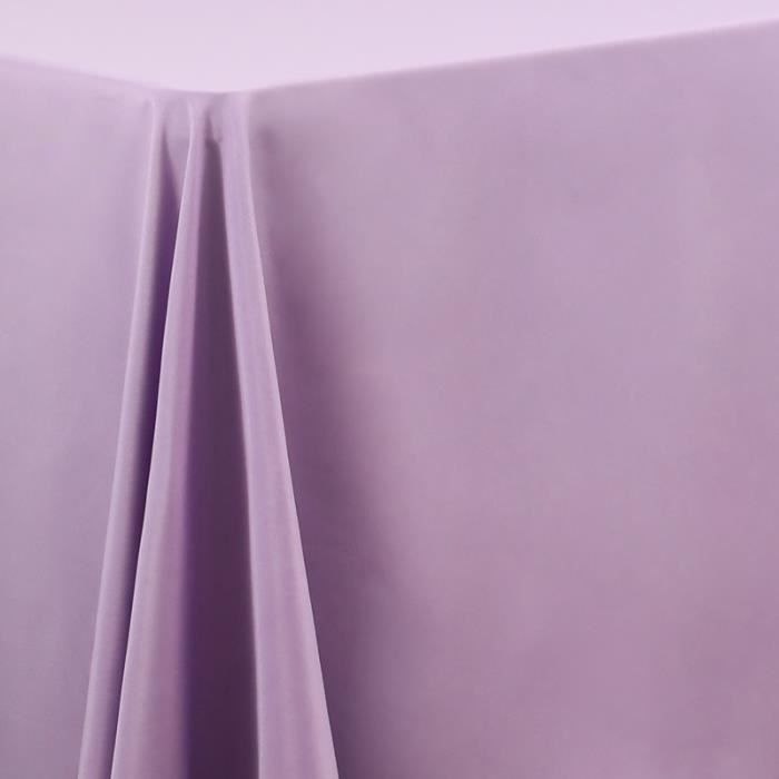 Nappe De Banquet Rectangulaire En Satin Bordeaux 90" X 132