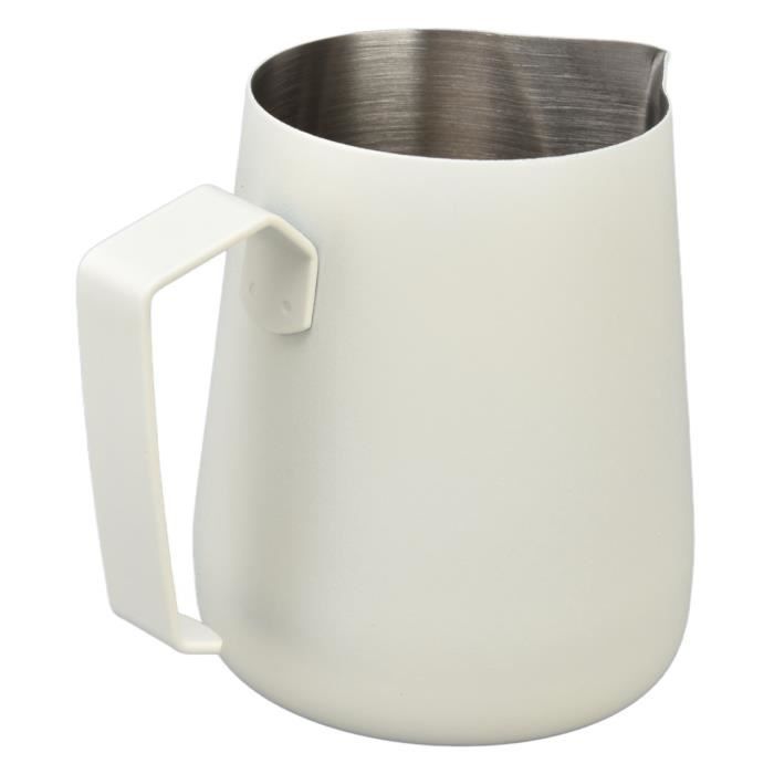 Pot à Lait Barista Acier Inox 450ml - Sans Poignée, Bec Verseur Précis - Pour Latte Art Et Cappuccino