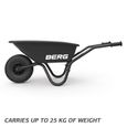 BERG Brouette Dempy noir | Jouets d'extérieur, Garçons et Filles, Adaptés à partir de 5 Ans-Poids max 25kg-Poids produit de 6kg.-1