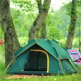 CONFO® Tente de camping camping en plein air 4 personnes anti-pluie crème solaire double couche ouverture rapide entièrement-1