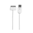 STARTECH Câble connecteur Apple Dock 30 broches vers USB - Pour iPad iPhone iPod - M / M - 1 m - Blanc-1