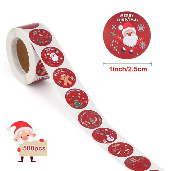 Autocollants Cadeaux De Noël - Lot De 120 étiquettes, 2 Tailles (5,4x3,5cm Et 7,8x5,7cm) - Or Et Blanc, Motifs Festifs