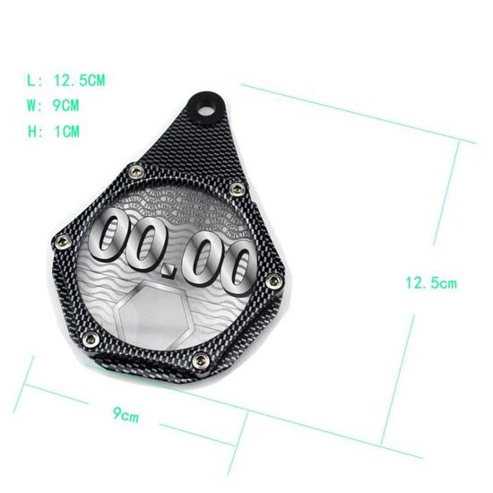 Porte-disque Fiscal Moto - Support Aluminium Hexagonale, étanche, Avec Clé Allen, Pour Moto, Scooter, Quad - 7